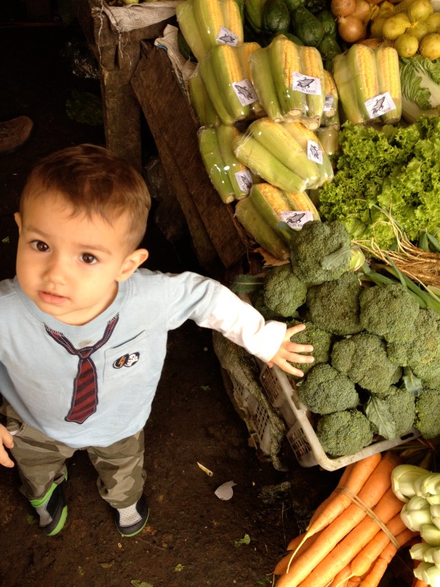 Evan knows his broccoli 