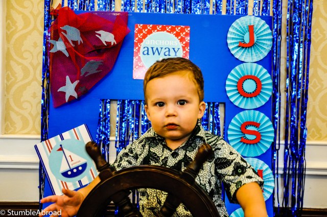Mateo loved the steering wheel 