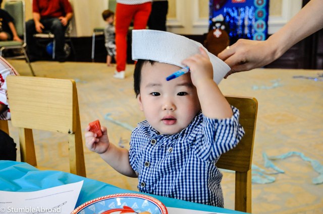 Sailor Hats for the guests 