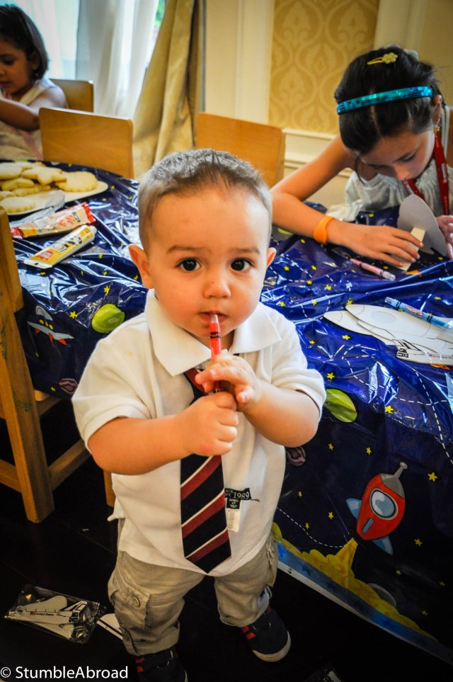 Joshua was having fun, too