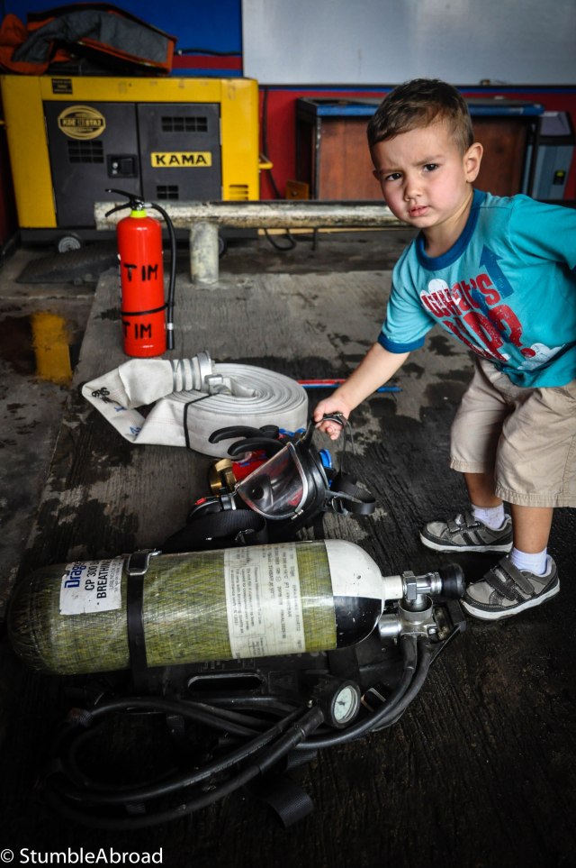 Evan exploring the tools 