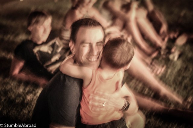 Evan was very excited to be there