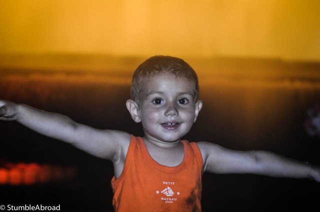 Evan was dancing the night away