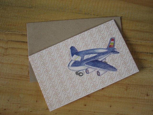 Cool Airplane Greeting Card