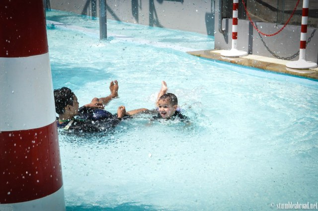 Splashing some more.