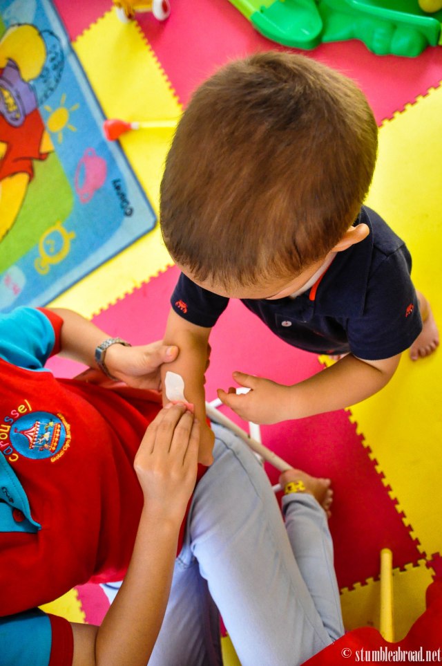 Cool dude with a tatoo