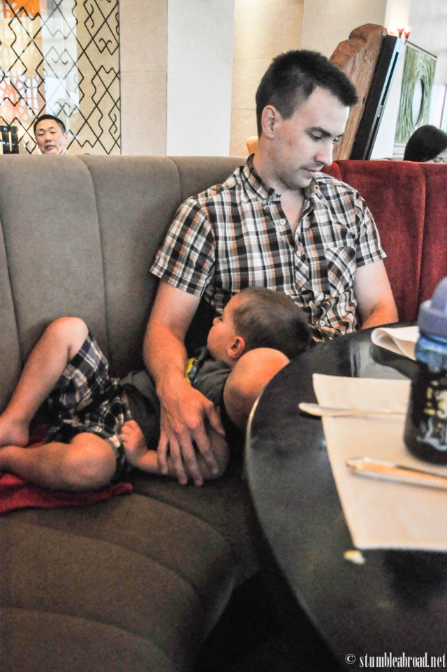 Eating a good meal is exhausting!