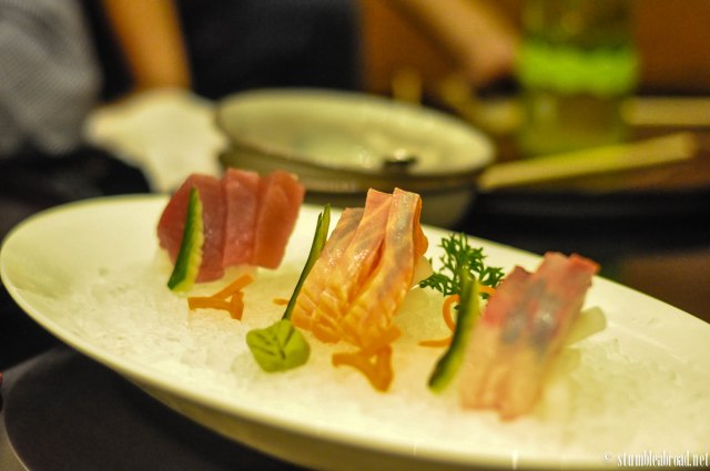 Amazingly fresh sashimi