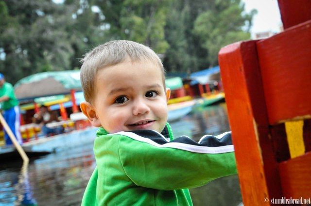 Enjoyed a boat ride in Xochimilco