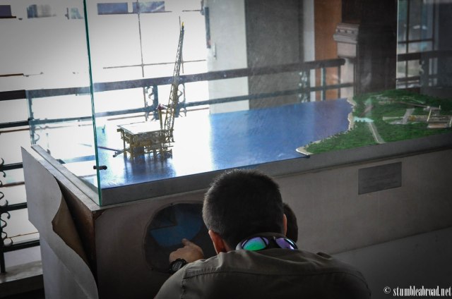 Looking at an oil platform