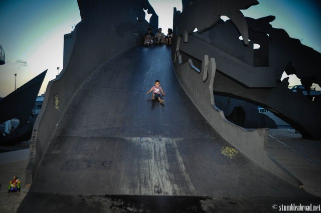 Evan went up hundreds of times.