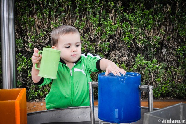 Josh splashed right in