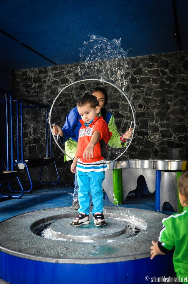 He loooved popping the bubbles