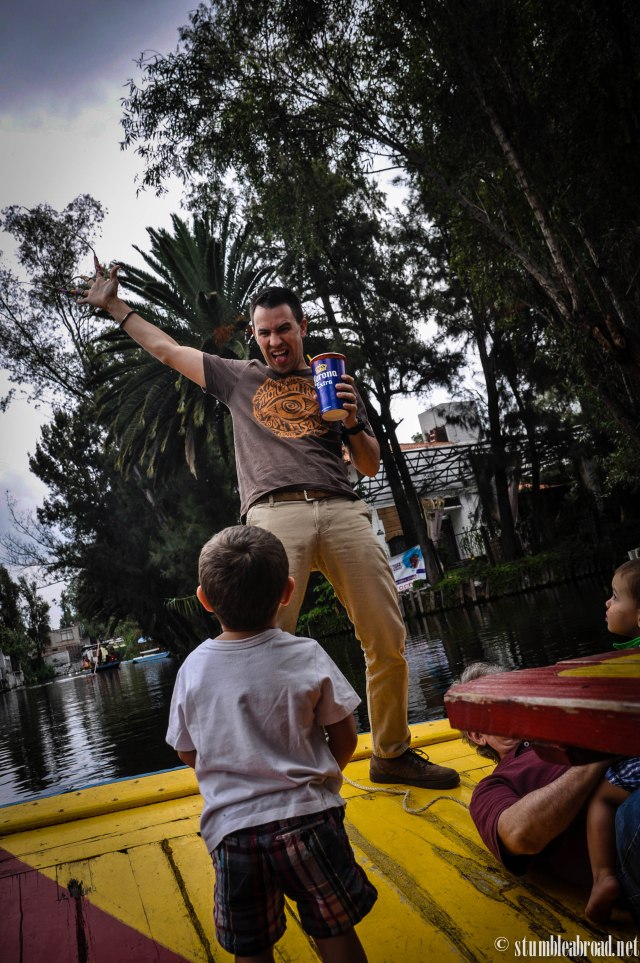 The hubby was trapped!