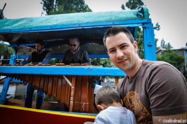 Daddy enjoying the music.