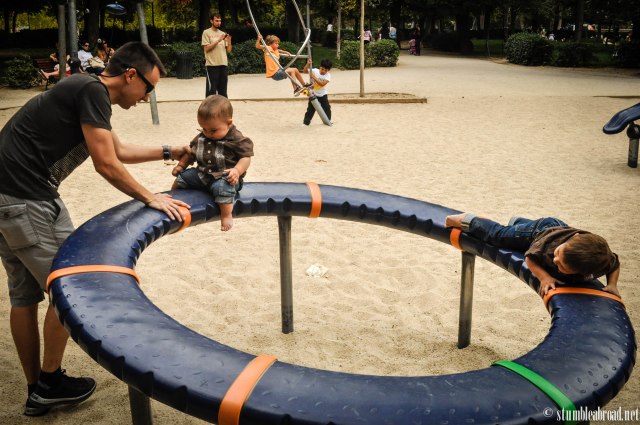 Josh giving the rides a try
