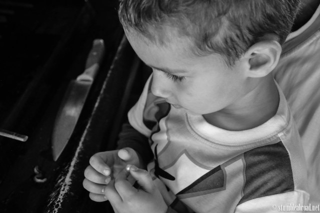 My precious!! haha Don't worry, he gave it back. 