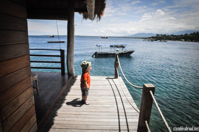Joshua admiring the view 