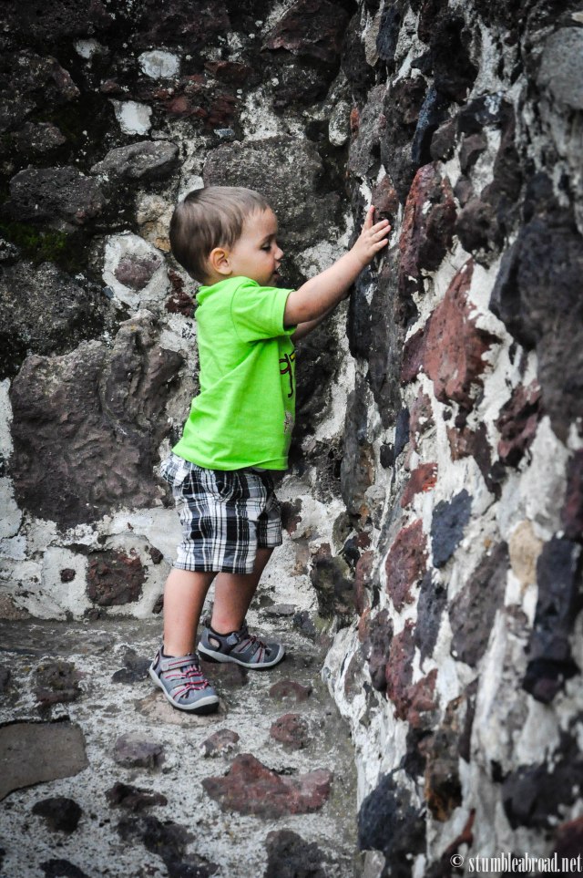 Josh trying to figure out how the pyramid was built 