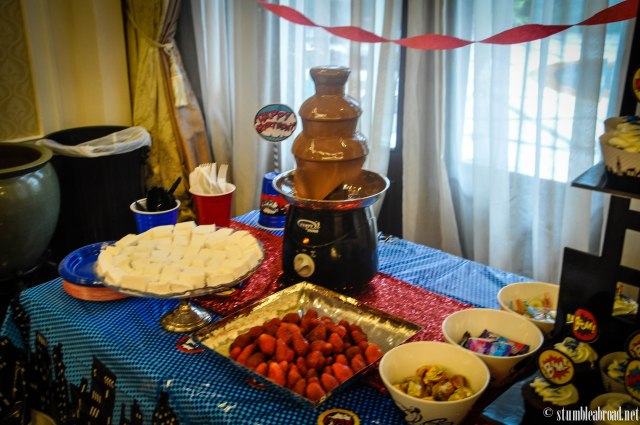 Chocolate Fountain with homemade Marshmallows 