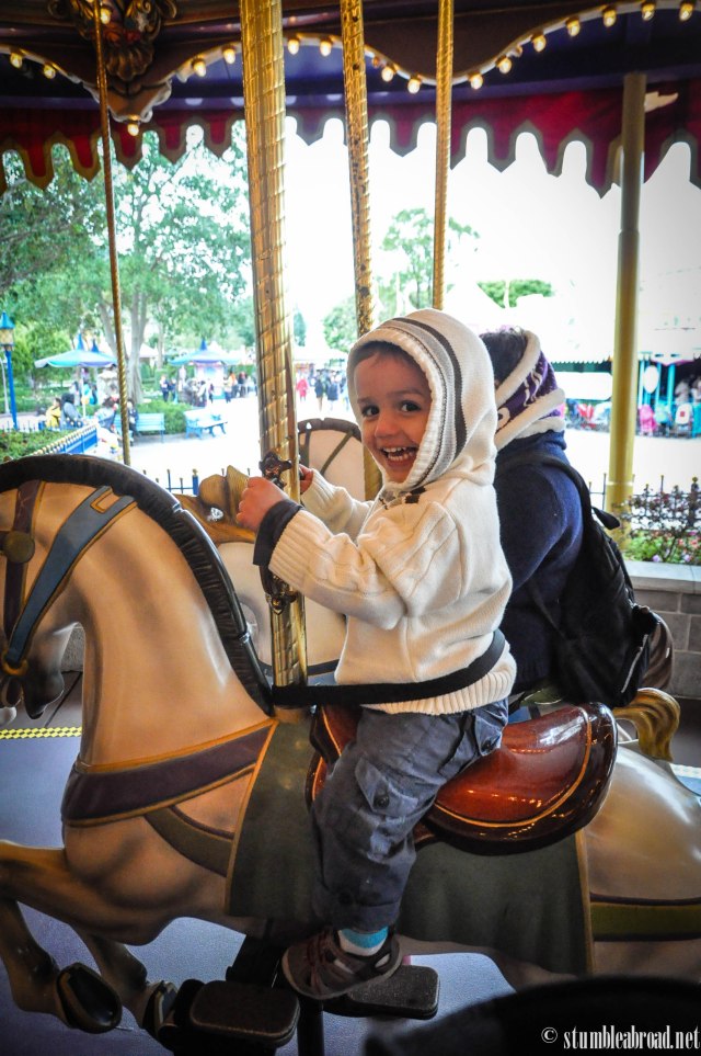 This is definitely Joshua's favorite ride.